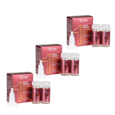 Gold Protect Concentrated Anti-Frizz Hair Mask 2x10ml (Pack of 3)