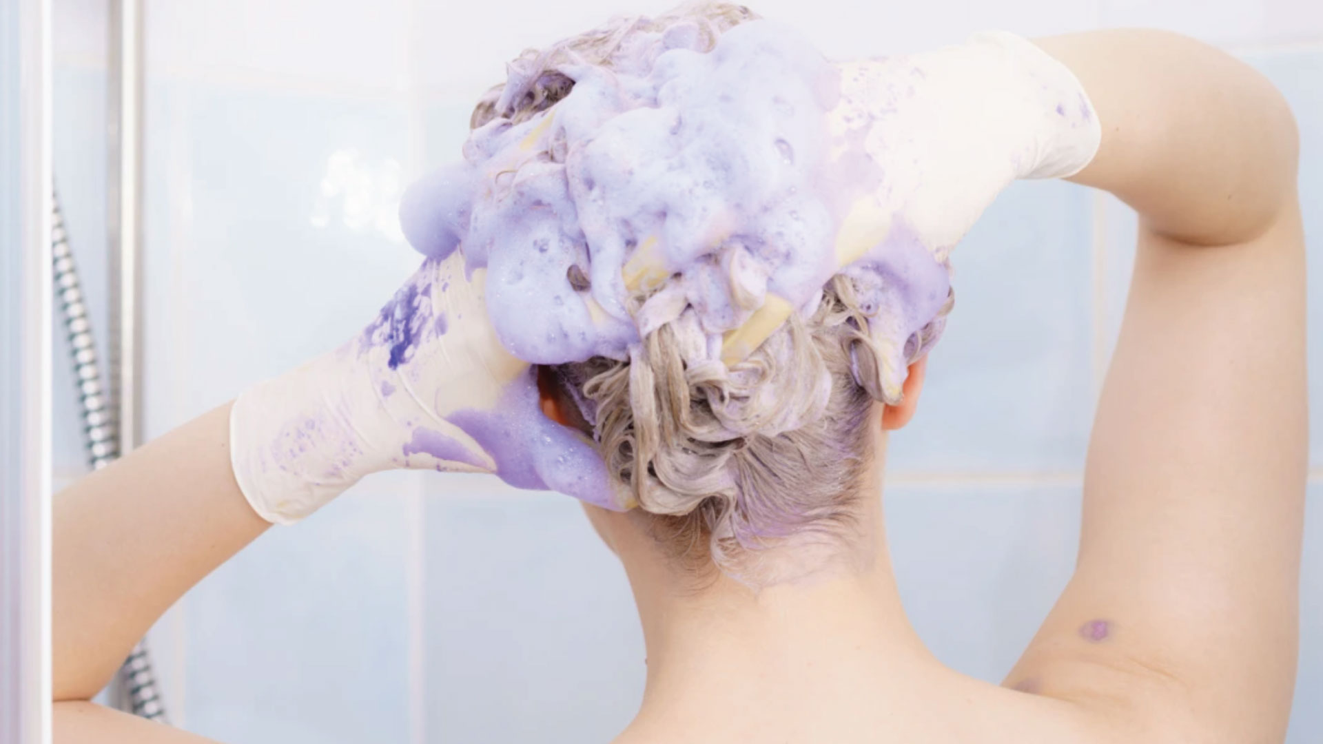 purple shampoo blonde hair