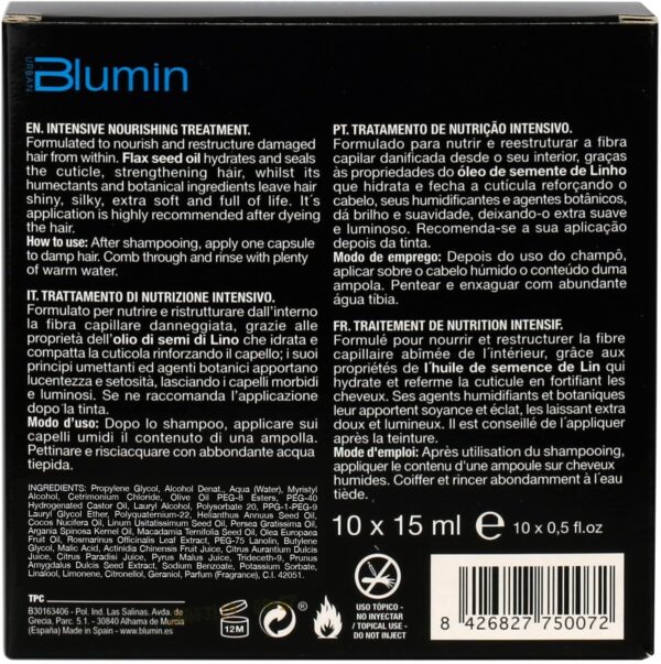 Blumin Intensive Nourishing Treatment 10x15ml - Image 2