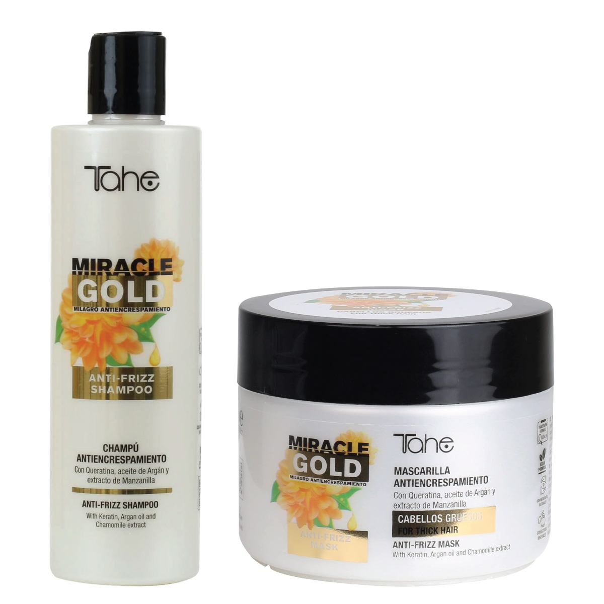 Miracle Gold Anti-Frizz Kit - Shampoo + Mask | Cosmetic Wholesalers